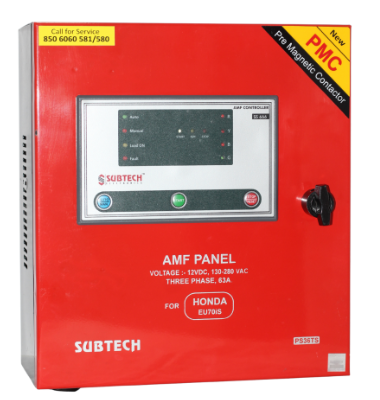 AMF Panel for Honda EU70iS, 63 Amp PMC, Three Phase
